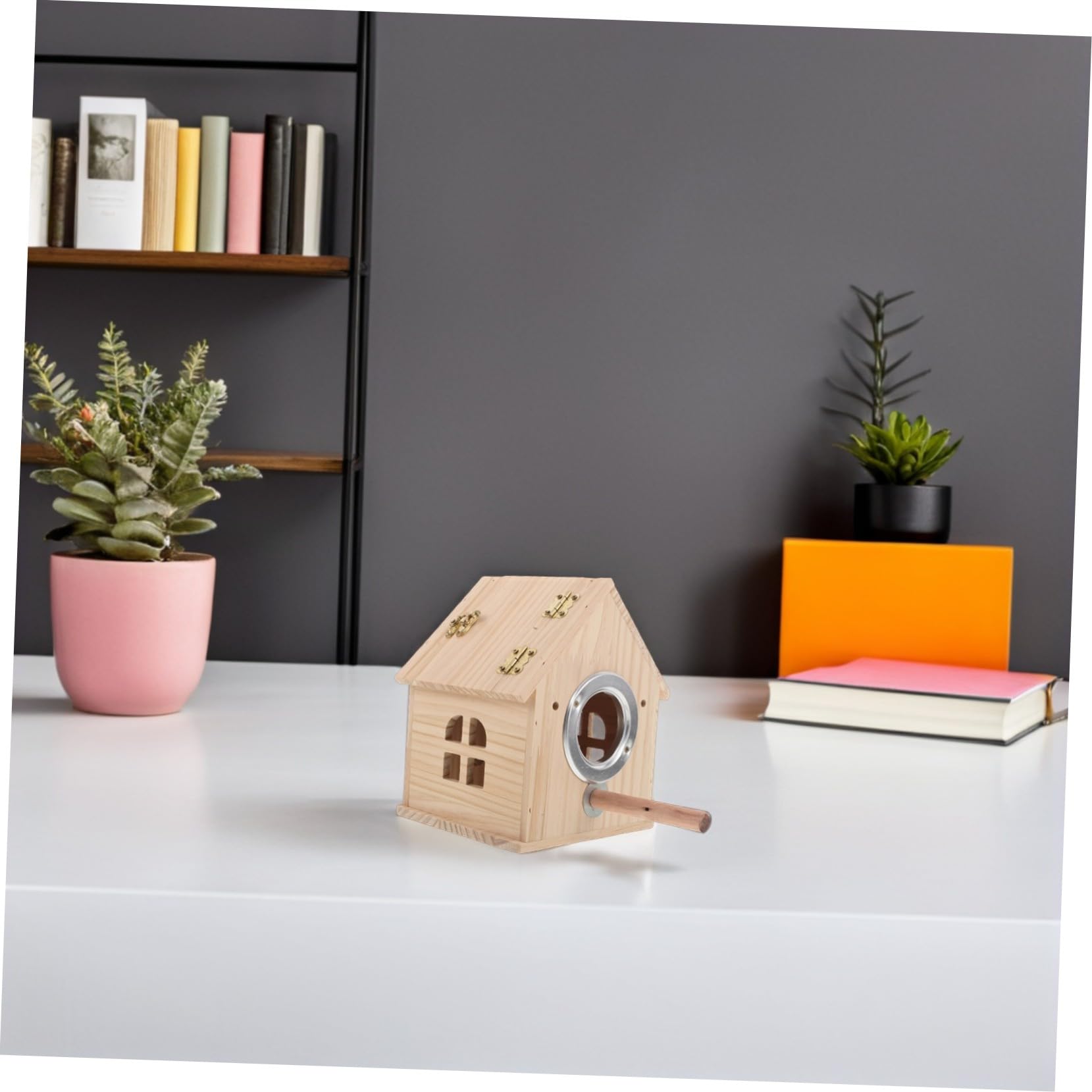 ibasenice Budgies Nest Box in con Ventilazione e Chiusura Casa Nido per Pappagallini Cocorite e Agapornis Dimensioni Compatte per Allevamento e Riproduzione Uccelli Design Naturale ed