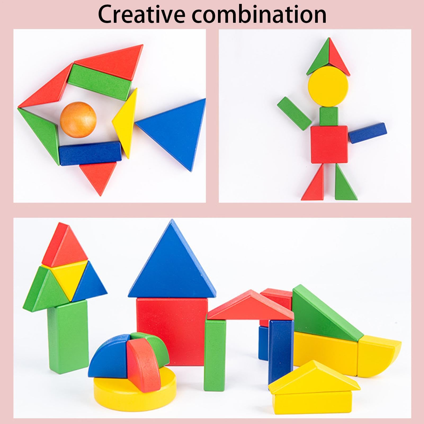 Puzzle 5 en 1 Reconocimiento de formas – Juego educativo de madera | geométrica para niños de 3 a 6 años | Juego interactivo de colores y motricidad con función | Regalo pedagógico educativo