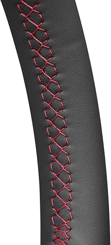 Miniatura 2 de Cubierta de volante de cuero genuino negro para Toyota C-HR CHR 2017 2018 2019 accesorios interior del coche OEM ajuste personalizado piezas cosidas