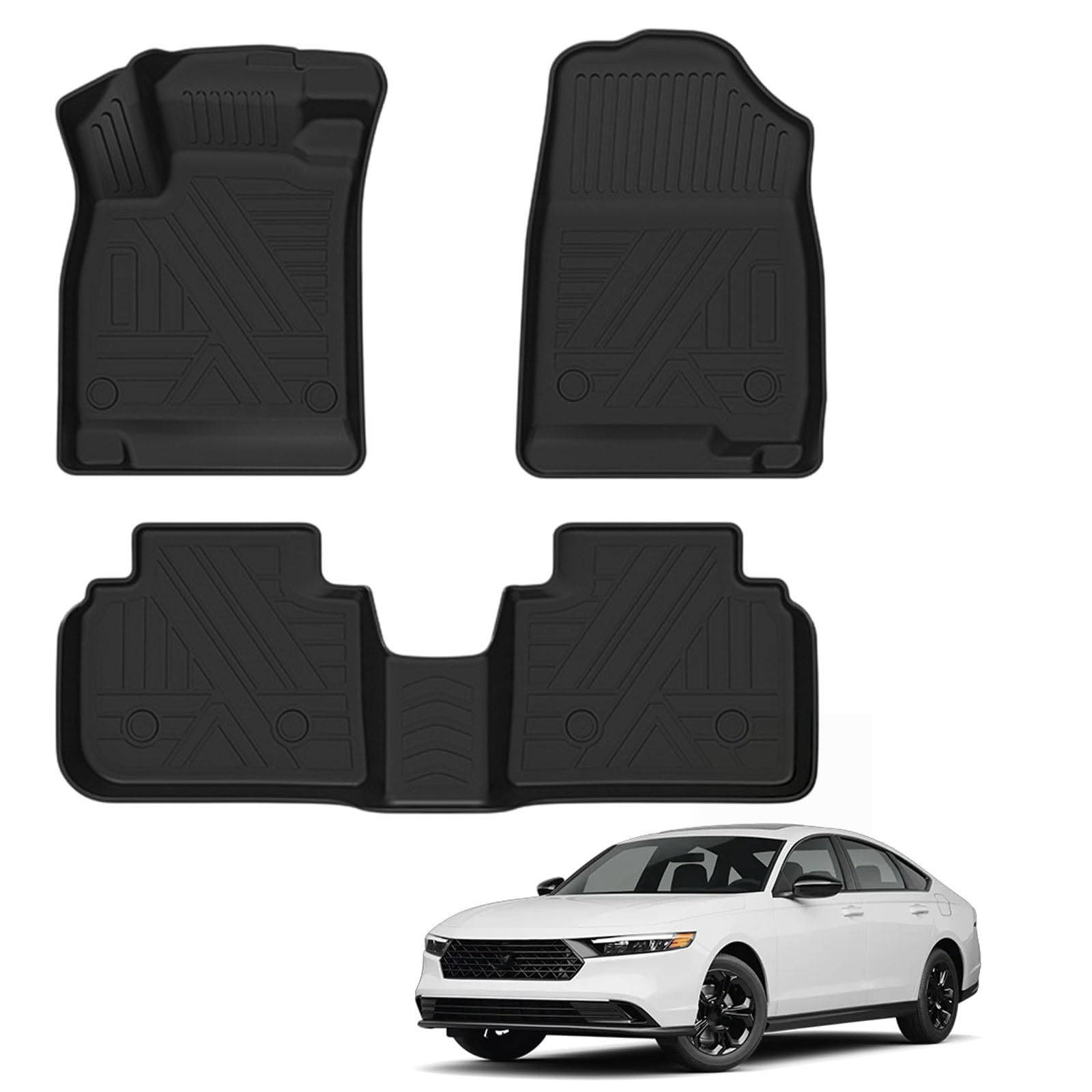PAPEP Floor Mats for Accord 10th Pure Gasoline 2018-2022 RHD