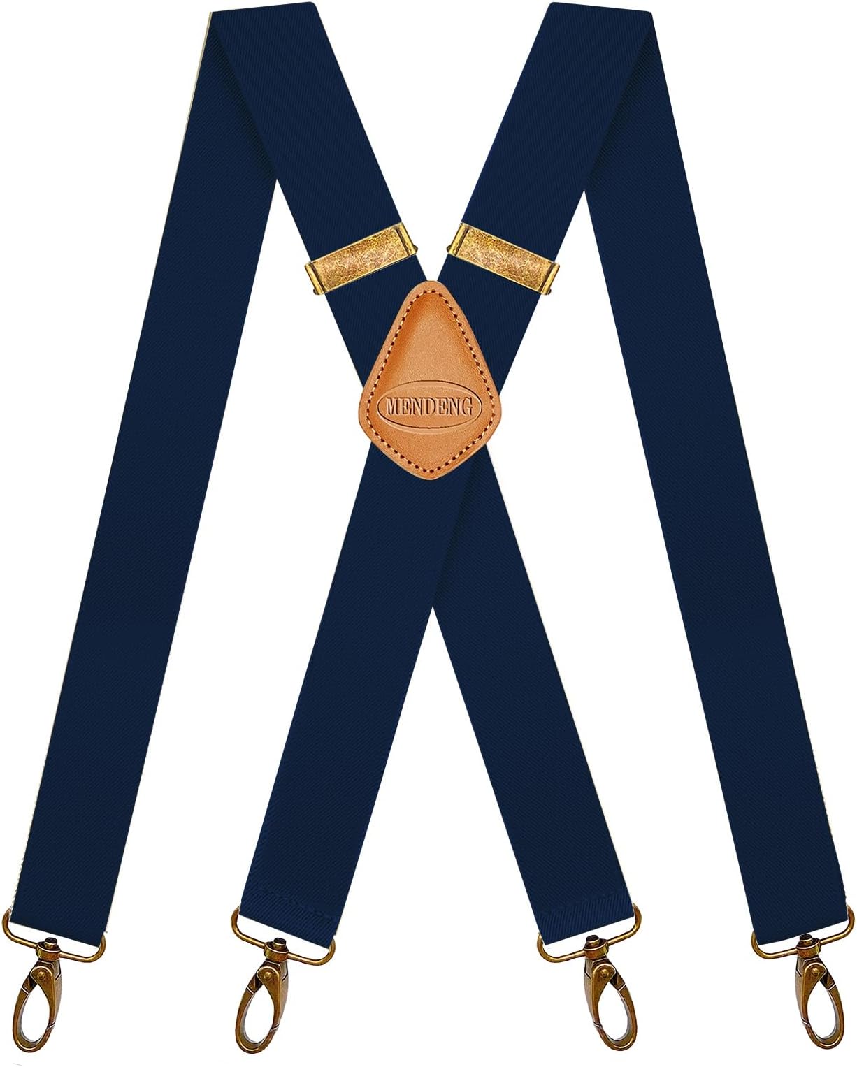 Suspenders for Men Heavy Duty Swivel Hooks Retro X-Back Adjustable Brace