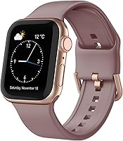 Vista 23 de Correa deportiva para Apple Watch, 49, 46, 45, 44, 42, 41, 40 y 38 mm, correa de silicona suave, cierre clásico, reemplazo para iWatch Series 11