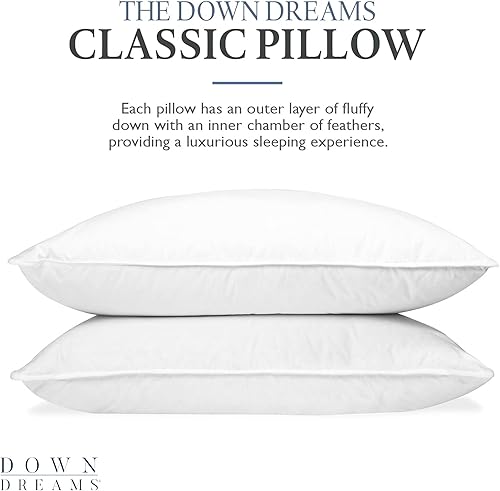 Miniatura 3 de Down Dreams Almohadas clásicas Manchester Mills - Soporte KingMediano, paquete de 2 unidades