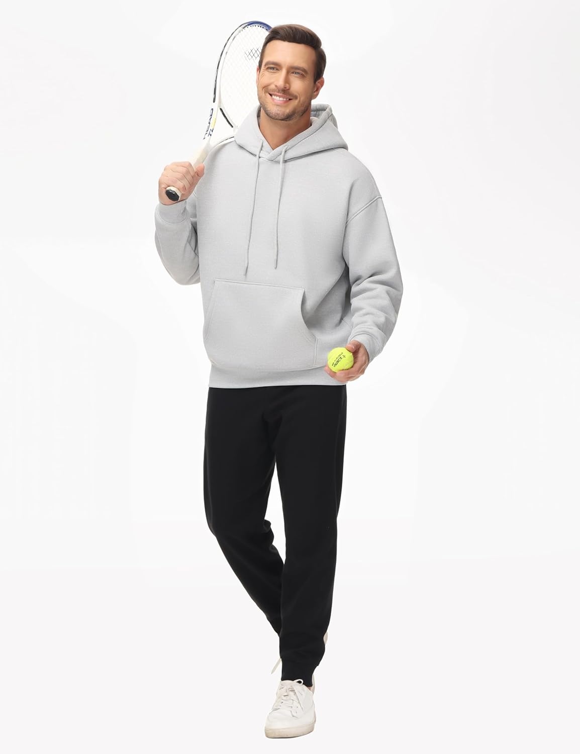 THE GYM PEOPLE Men's Loose Fit Pullover Hoodie Soft Lightweight Hooded Sweatshirt with Pockets - Image 4