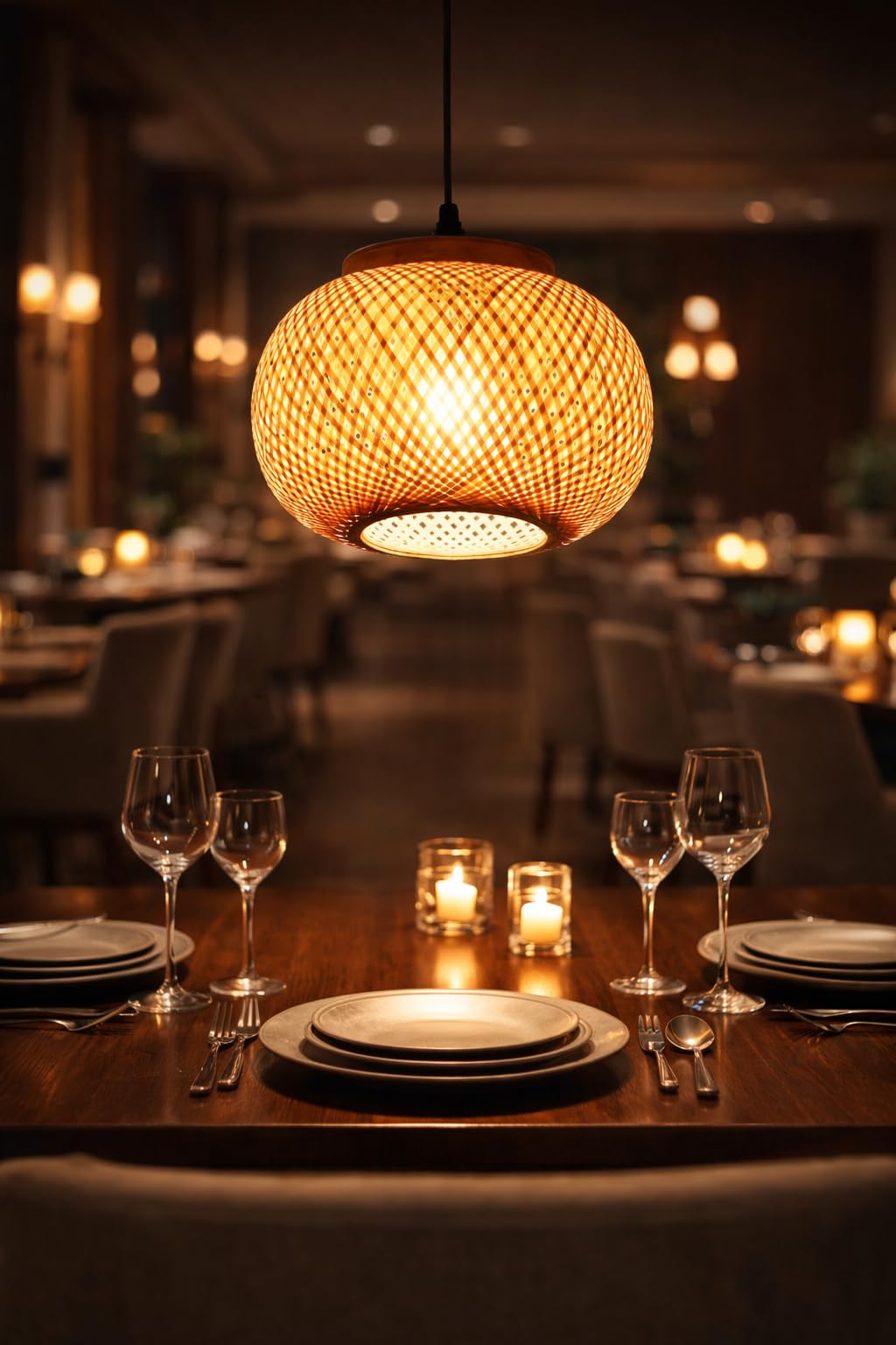 MKS Handicrafts & Handlooms Globe Pendant Lamp Shade, Brown, Modern Ceiling Light for Living Room, Dining Room-image-20