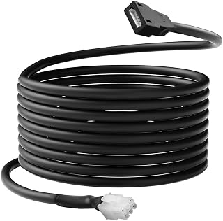 15FT 12V DC Motor Harness Replace 247768 Fit for Schwintek RV Travel Trailer Motorhome Slide-Out System, 6 Pin Male-to-Female Motor Wiring Harness