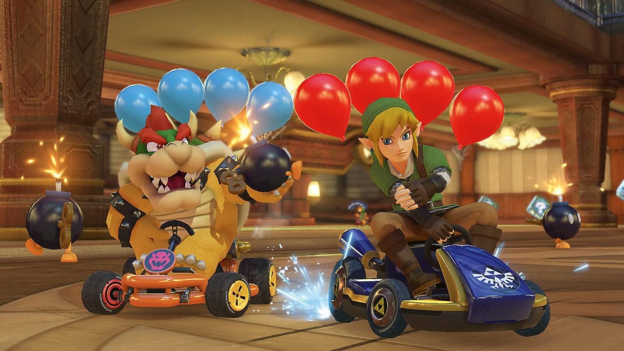 Nintendo Switch Konsole Neon-Rot/Neon-Blau + Mario Kart 8 Deluxe