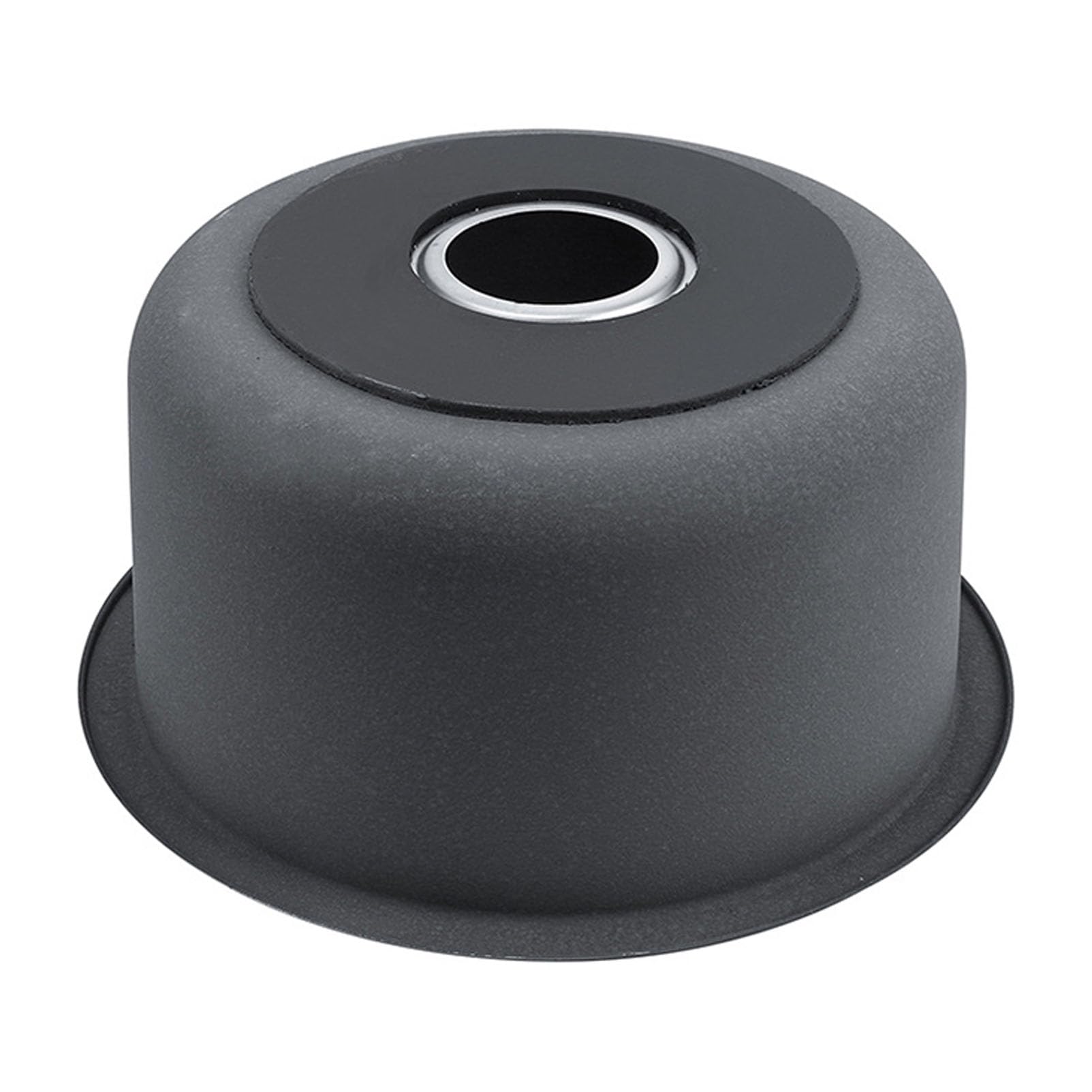 Lavello da cucina in Acciaio Inox Spazzolato Lavandino Rotondo Vasca Singola Lavandino Tondo per Bagno Home Bar Bacino Rotondo,Lavello sottopiano con filtro di scarico (32x32cm)