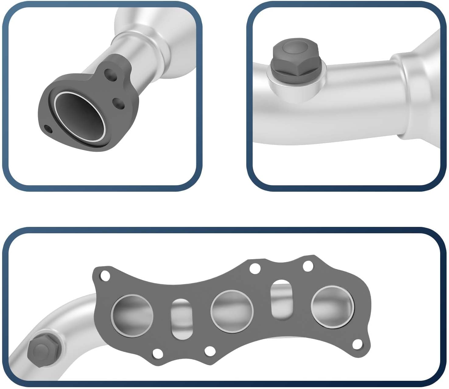 Left Right Catalytic Converter Compatible with Toyota 4Runner 2003-2009, Tacoma 2005-2011, FJ Cruiser 2007-2009, Tundra 2005-2006 4.0L Catalytic Convertor (EPA Compliant)