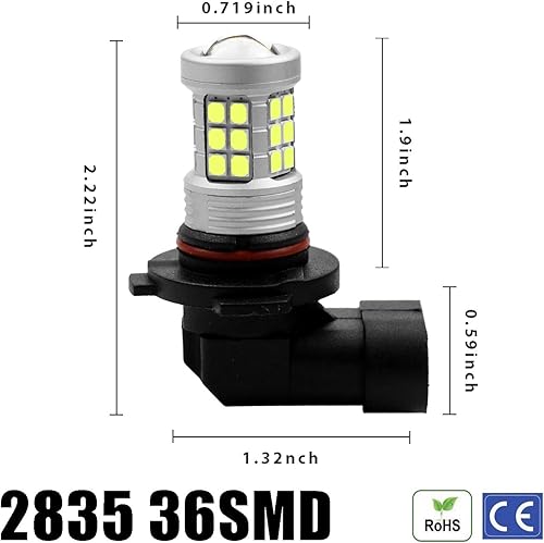 Vista 73 de Bombillas LED antiniebla superbrillantes de 3000 lm H8 H11, bombillas DRL de alta potencia 3030 chips con lente de proyector de repuesto