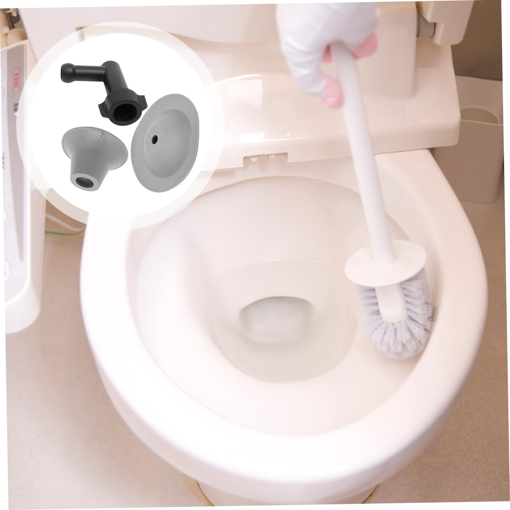 Déboucheur Wc Flexible à Piston Blanc Déboucheur Canalisation Ergonomique Pour Toilettes Et Éviers Nettoyage