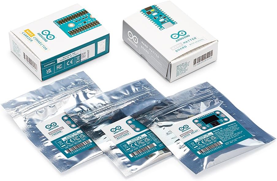 Arduino® Matter Discovery Bundle [AKX00081] DIY IoT & Smart Home Prototyping Kit with Matter-Over-Thread Board + 7-Module Learning Curriculum