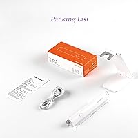 Vista 6 de Luz UV para uñas de gel, mini lámpara LED U V de mano con soporte, secador de uñas portátil recargable USB inalámbrico, luz de uñas con 2