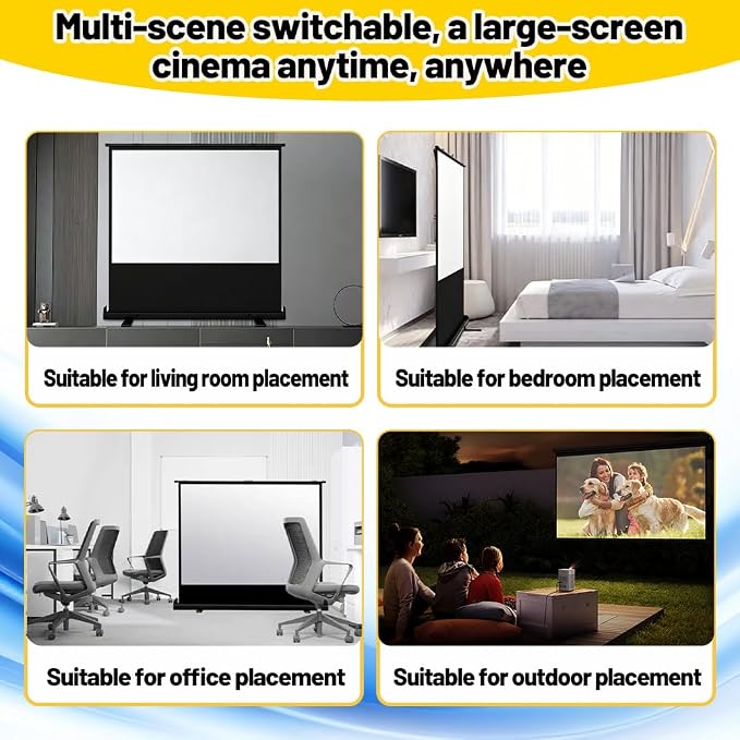 Pantalla de proyector portátil de 60 pulgadas 16:9 miniatura 8