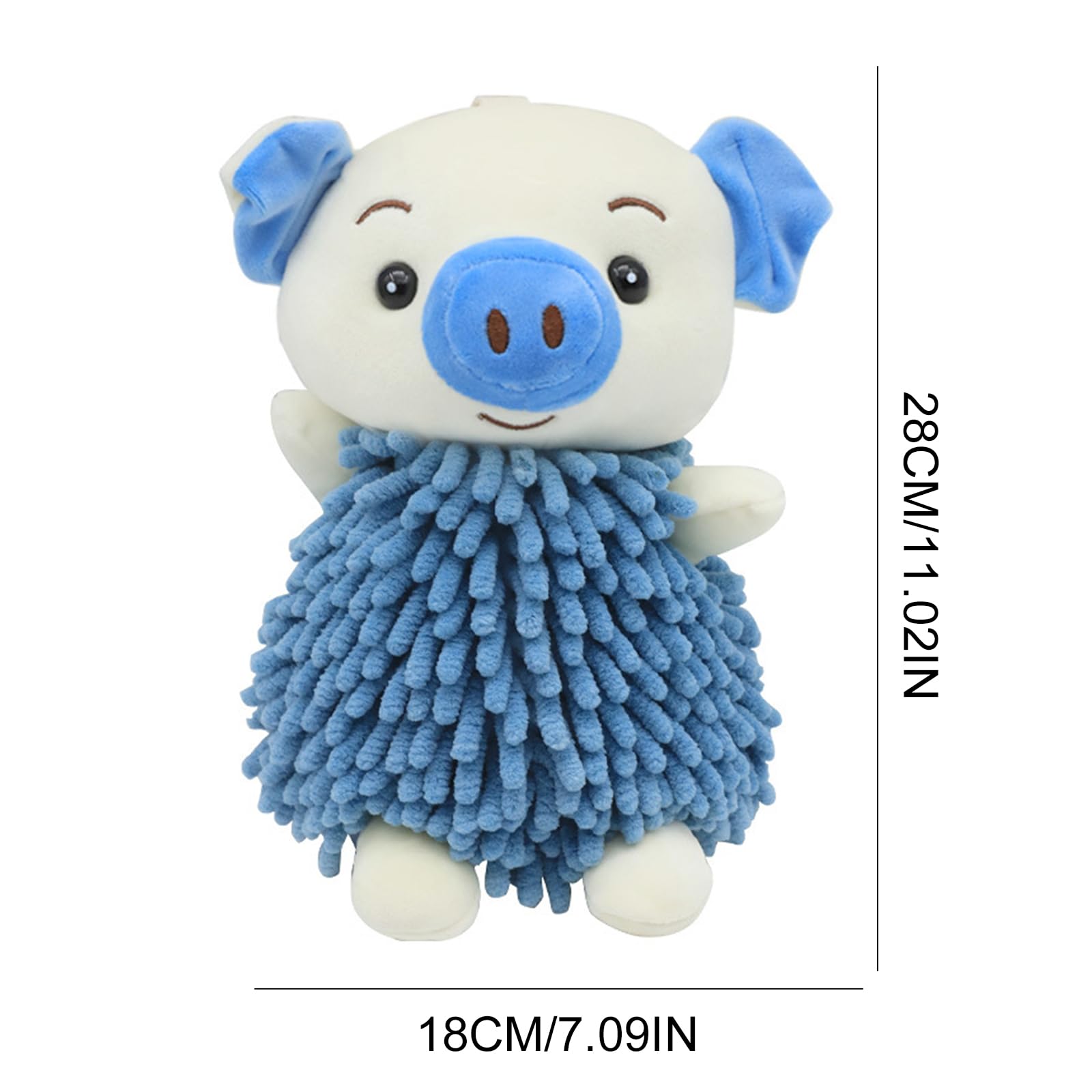 Serviettes en Microfibre Ultra-Absorbantes et Douces avec Anse en Chenille pour Essuyer Mains pour Amoureux des Chiens