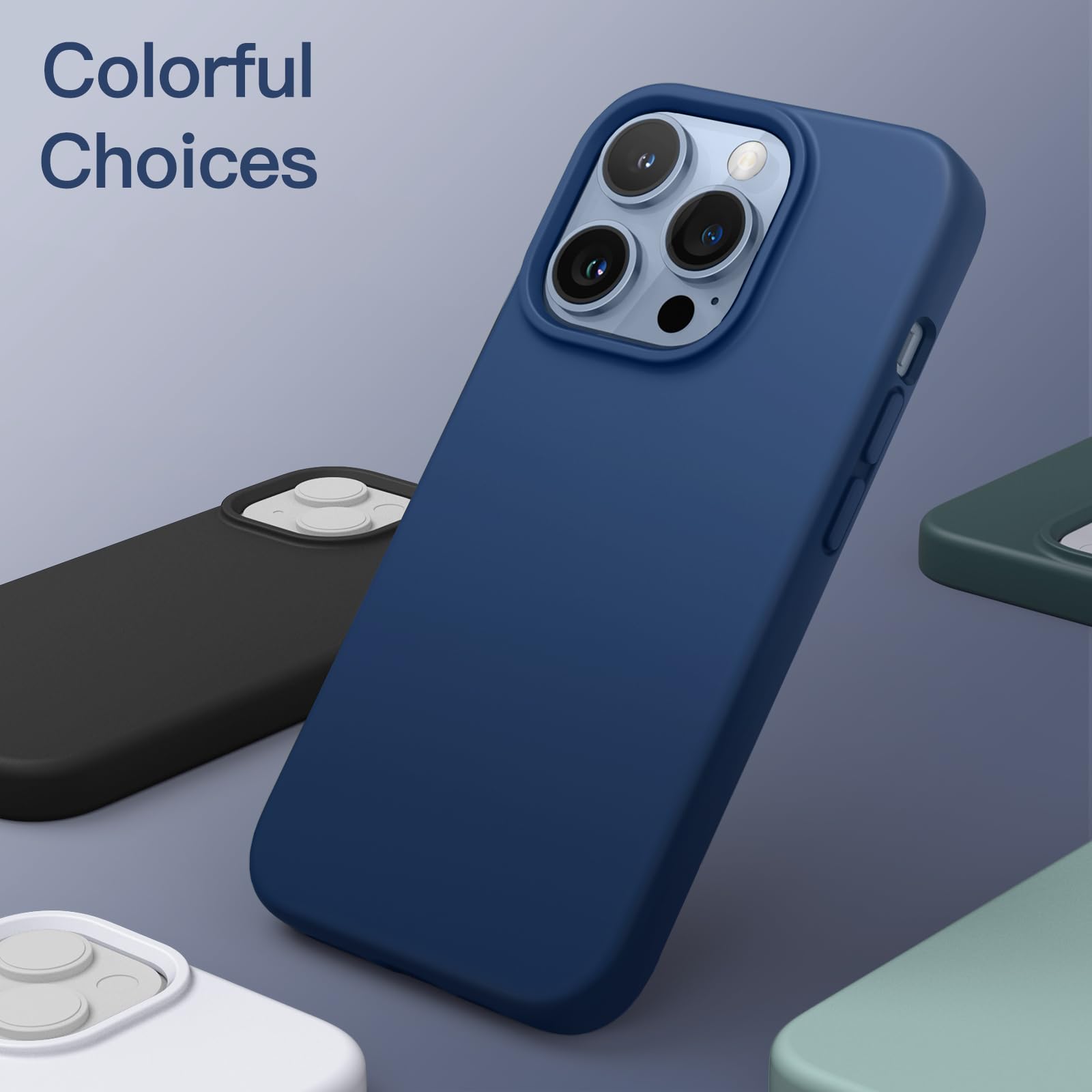 Amazon.co.jp: JETech iPhone 13 Pro Max用 シリコンケース (コバルト