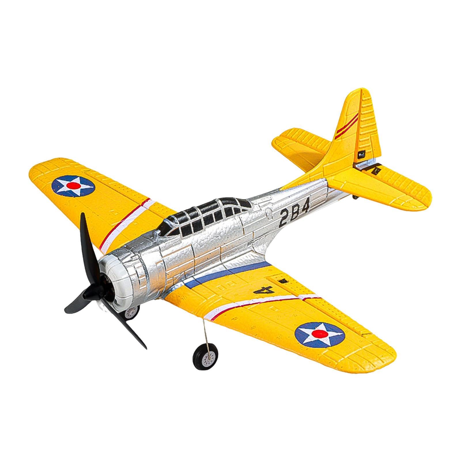RC Avión Teledirigido de Espuma EVA con Cuatro Canales Motor Brushless Avanzado Giroscopio de Seis Ejes Estabilizador Funciones Acrobáticas y Fácil