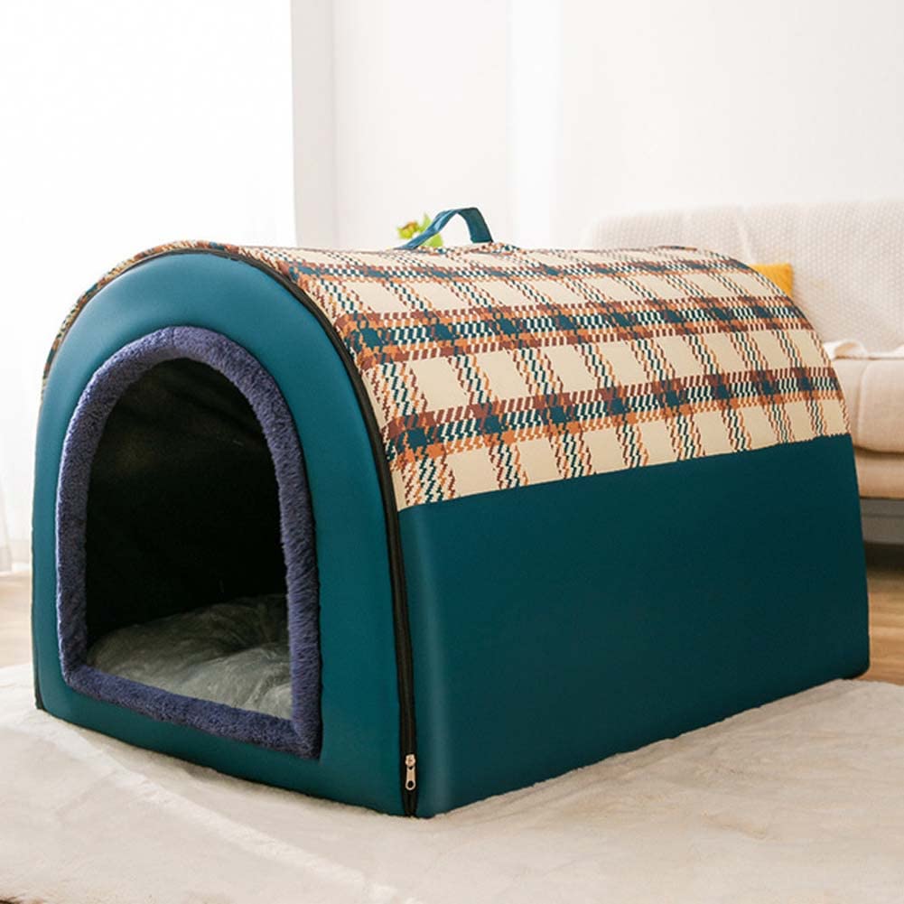 Dhao Warming and Breathable Dog Bed Small/Medium/Big/Extra Large Dogs Cave Machine Washable Cushion Mat Cave Beds for Resting Sleeping
