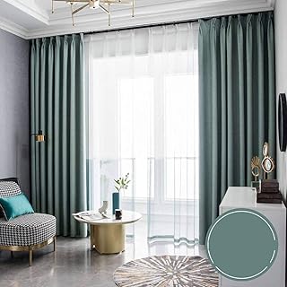 JSMY Épaissir avec des Rideaux occultants à Crochets,Double Rideau de Protection Solaire à Isolation Thermique réduisant Le Bruit 1 Panneau pour Rideaux de Salon de chambre-300x270cm(118x106inch)