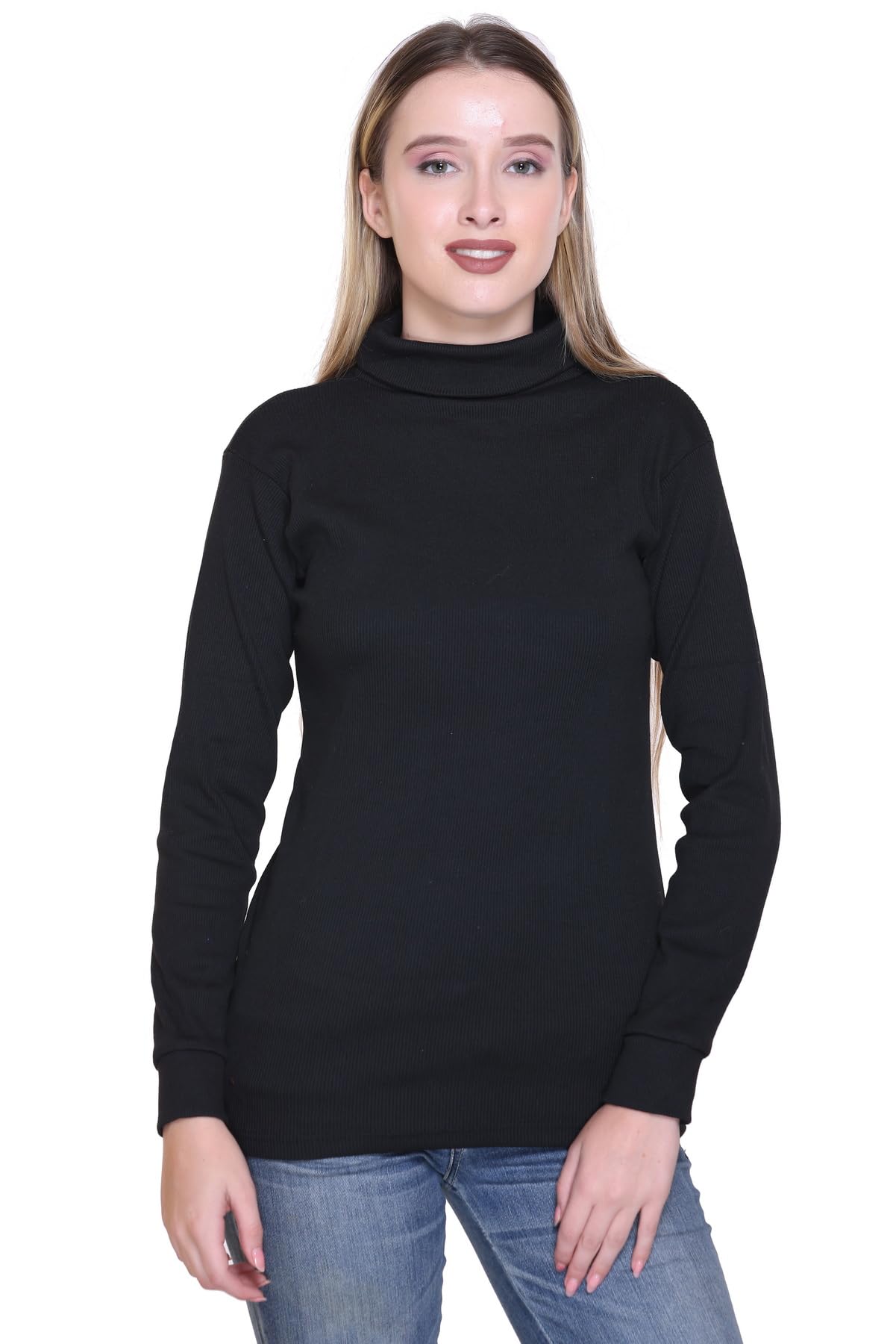 Women's Cotton Wool Stylish Turtle Neck Sweater | Winter Turtle Neck Sweater for Women | High Neck Pullover Sweater, Full Sleeve Winter Sweater for Women