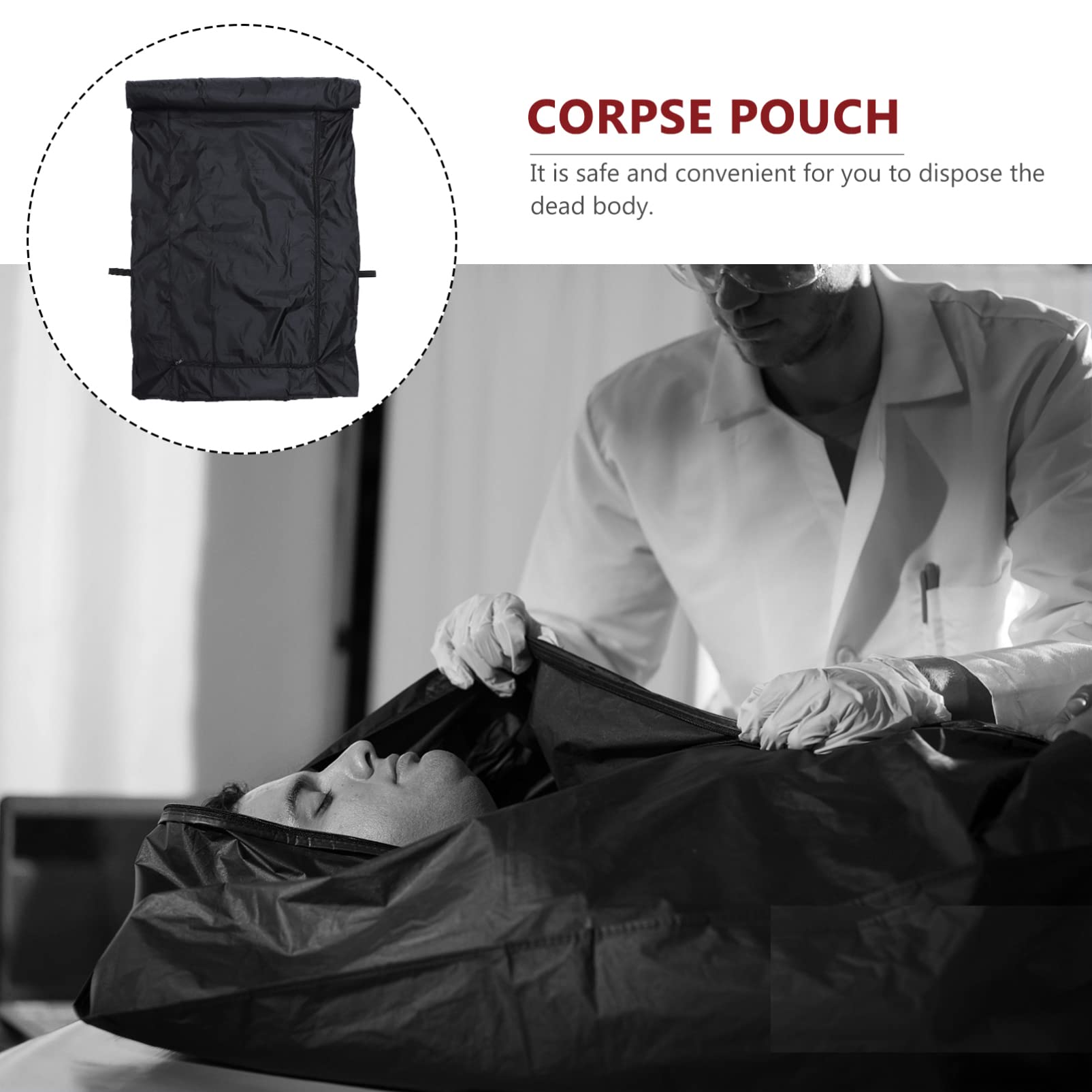 POPETPOP 1 Pc Bolsa Para Cadáveres Bolsa De Desastre De Cadáver Gran Movimiento Bolsas El Funeral De Bolsas Suministros Funerarios Bolsa De Camilla. Bolsa De Desecho Impermeable Tela Oxford