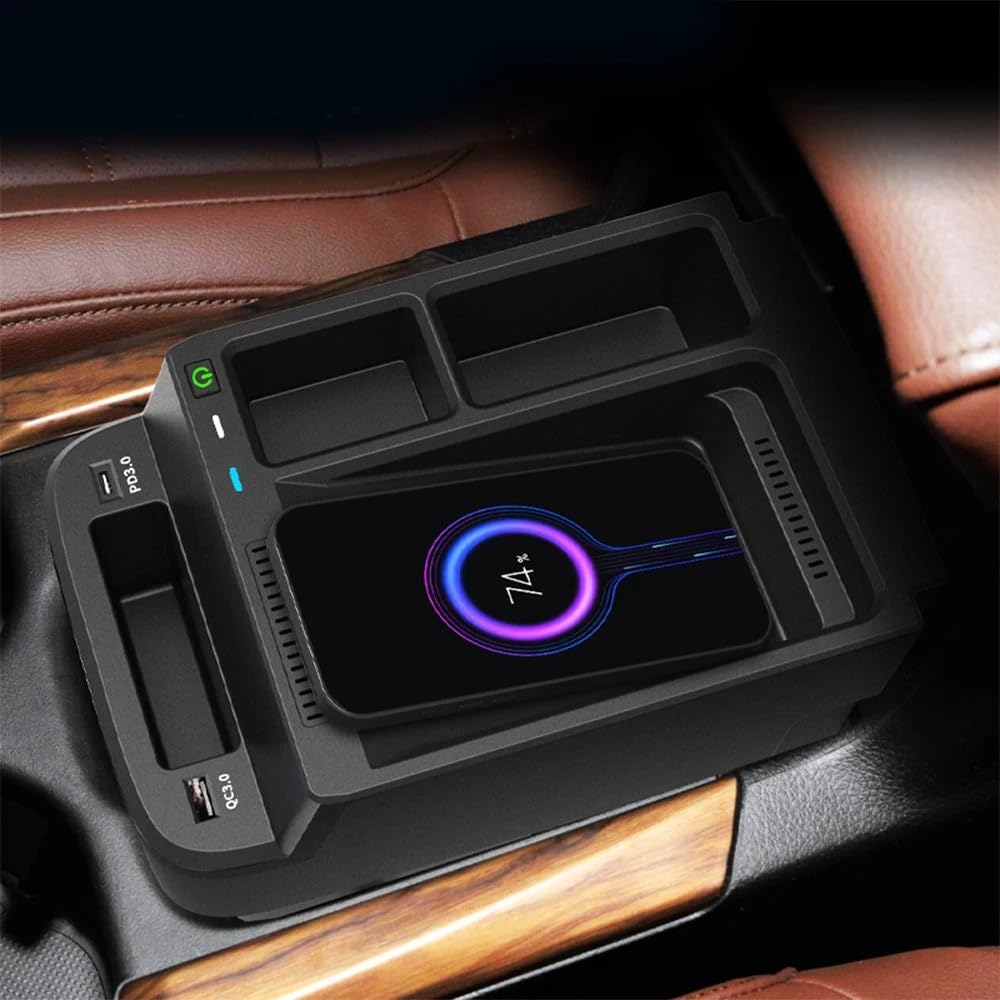 Console de chargeur sans fil for voiture, tapis de Charge rapide adapté for CRV 2017 – 2021, support de téléphone portable, accessoires de Charge intérieur