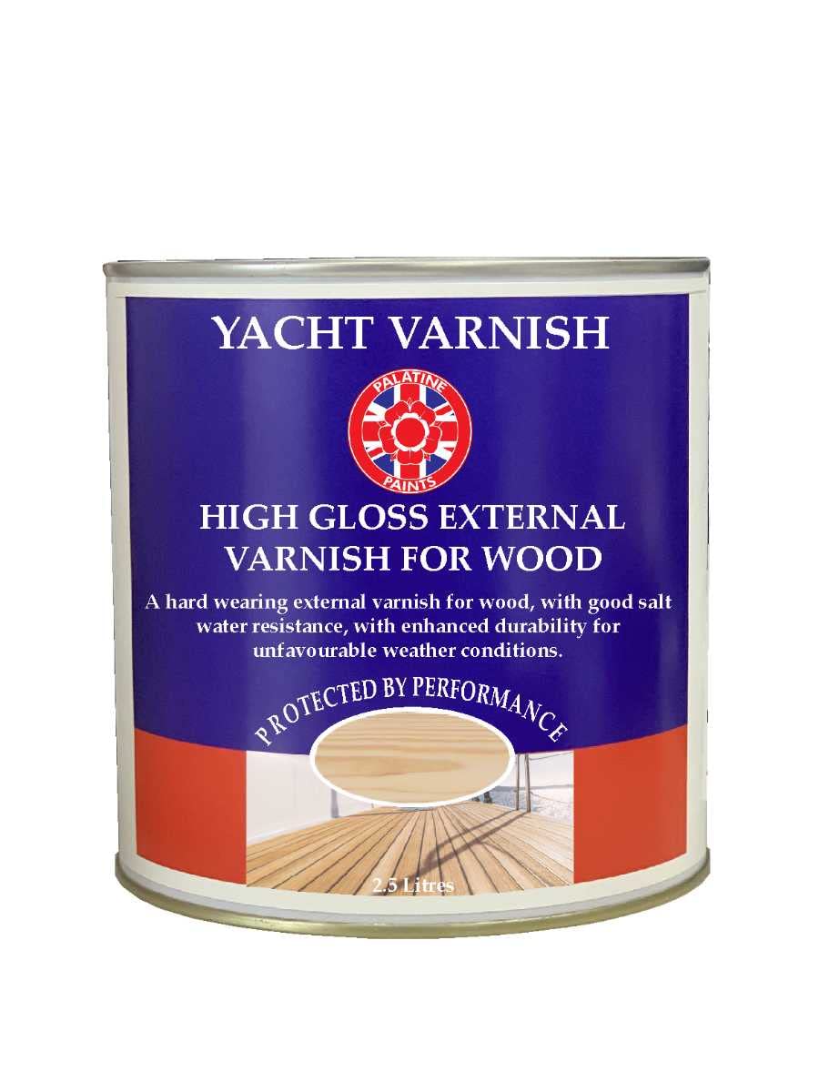 Yacht Varnish, Clear Gloss for External Wood | 2.5lt