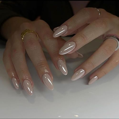 Miniatura 10 de Kit de uñas postizas a presión de ojo de gato, 24 uñas postizas acrílicas de gel suave de lujo con pegamento para uñas, kit de uñas postizas