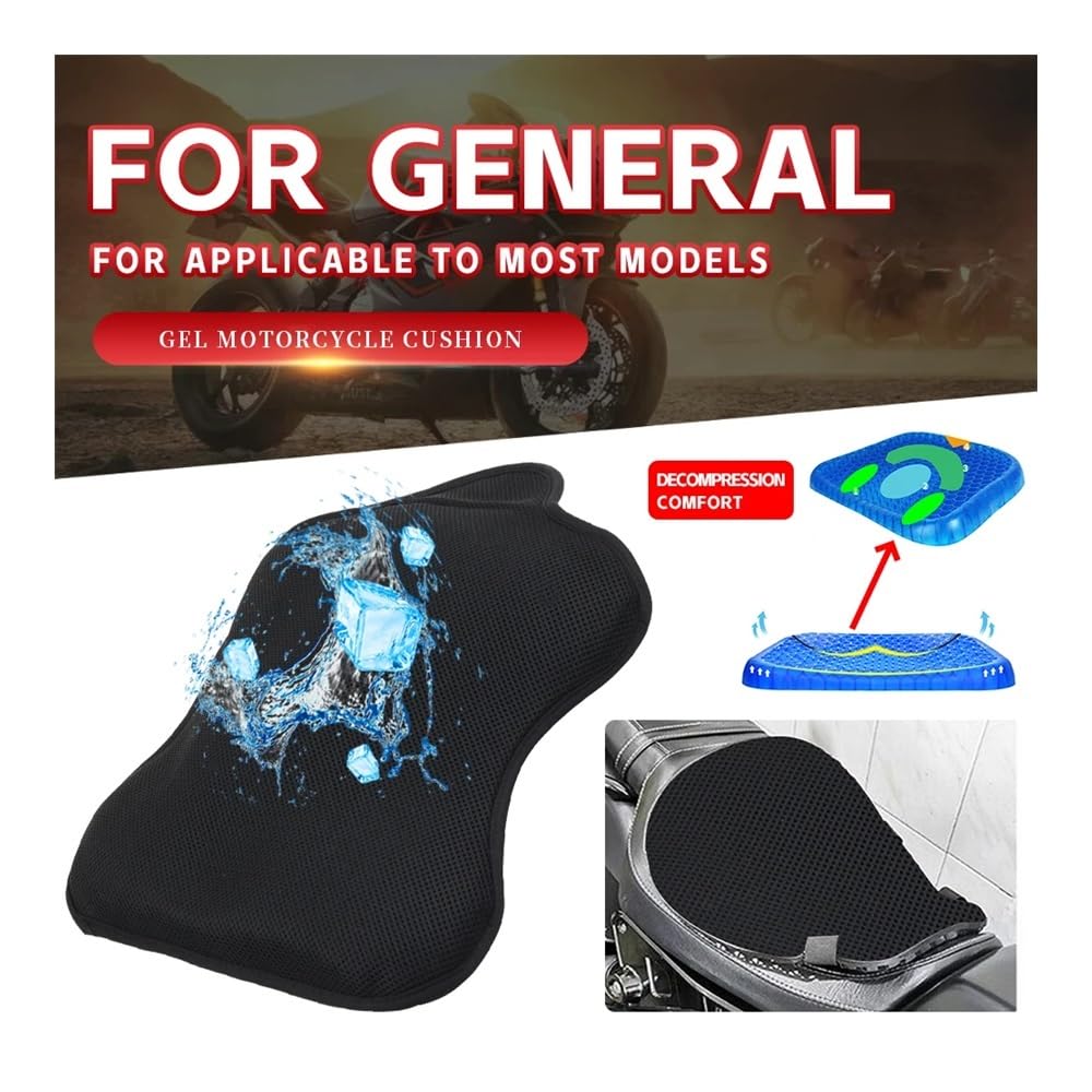 Housse De Siège Moto Respirante Pour Honda PCX150 PCX160 - Protection Maille Nid D'Abeille Noire