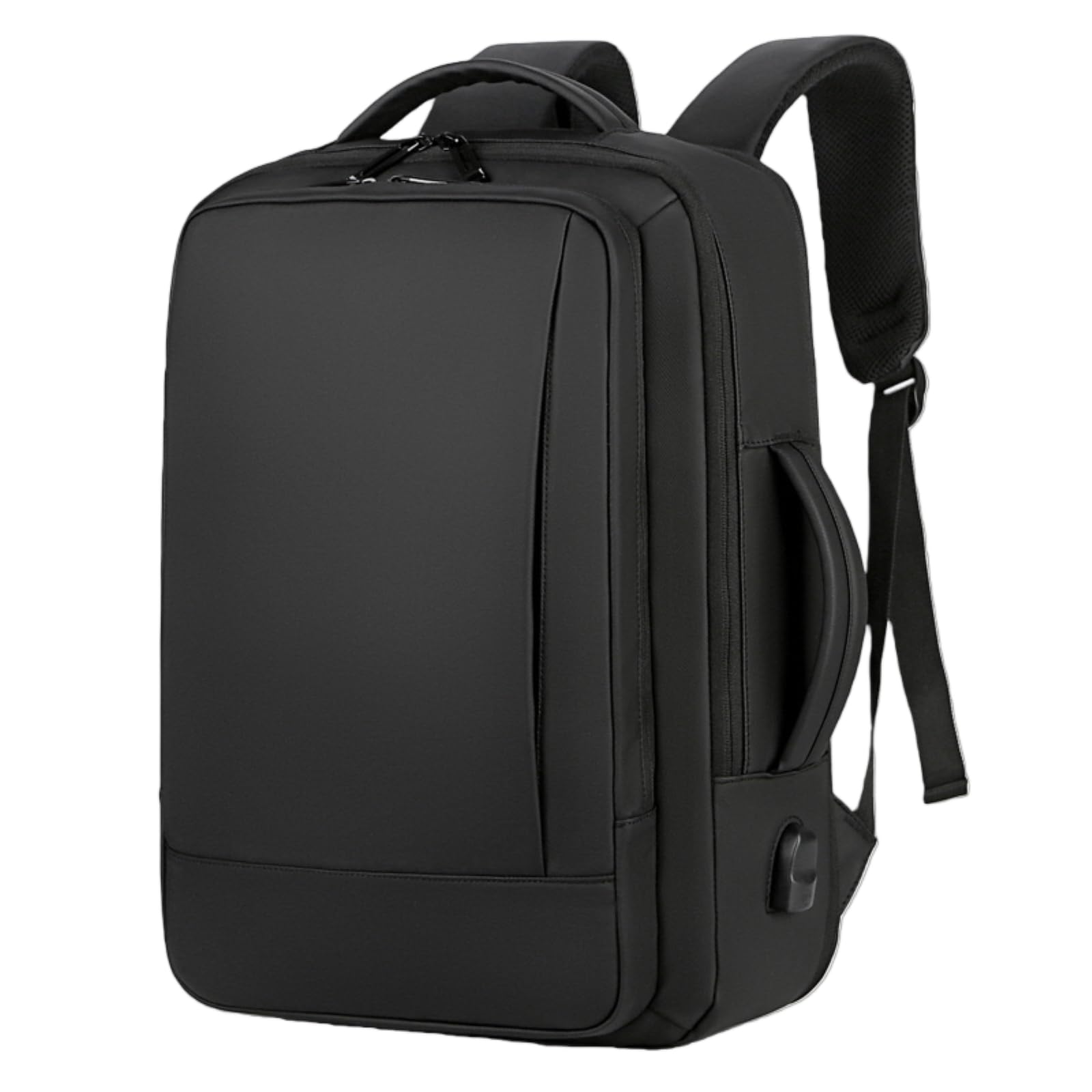Zaino da Viaggio 1pcs Espandibile, Uomo Casual per Affari, Tessuto Impermeabile, Adatto I Pendolari Giornalieri-Black