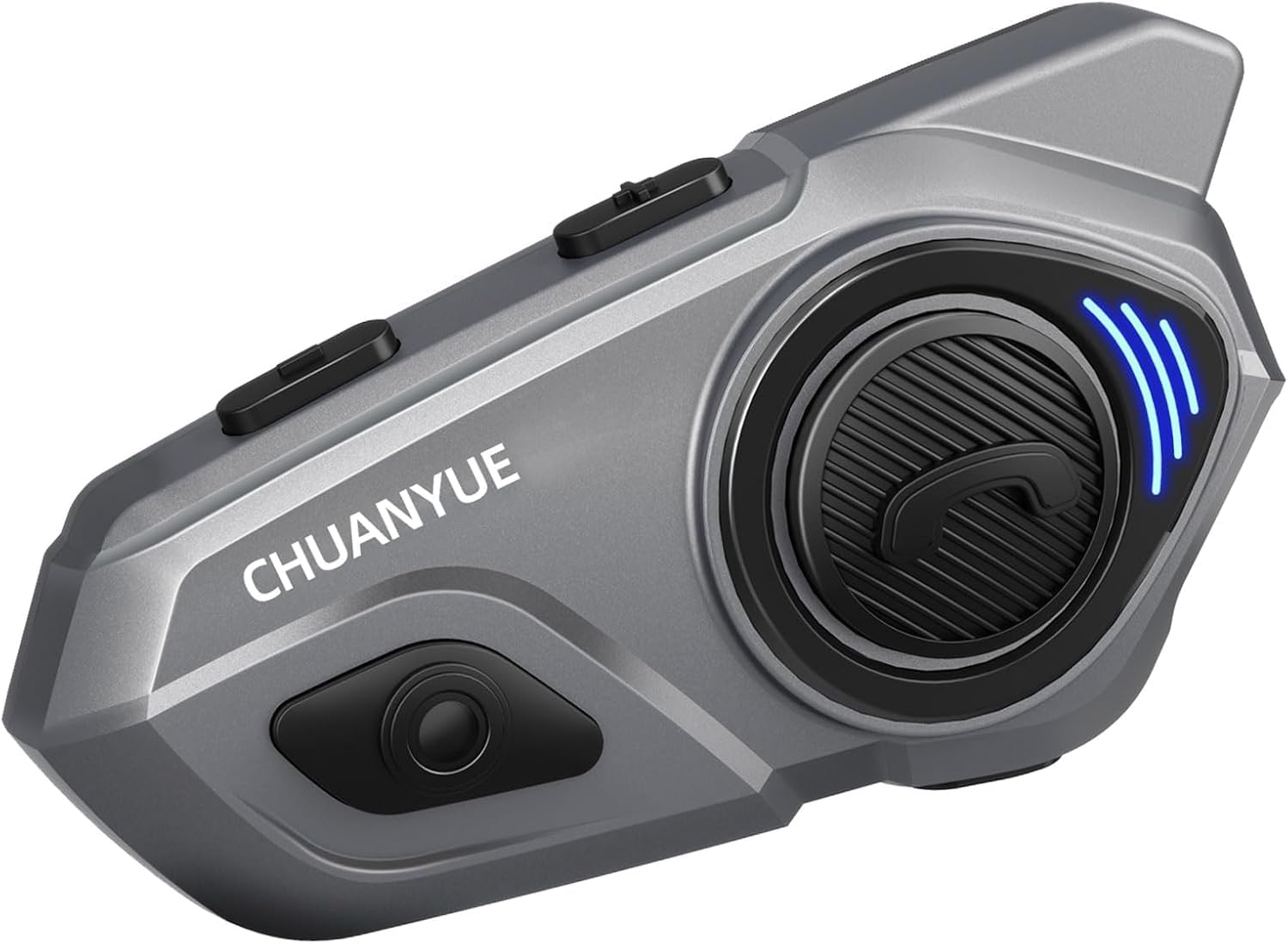 X2 Motorrad Bluetooth Headset, Helm Kommunikationssystem für 2 bis zu 4 Personen in Reichweite von 1200m, Motorradhelm Gegensprechanlage mit HiFi/Musik Teilen/FM/Sprachassistent, Einzelpack