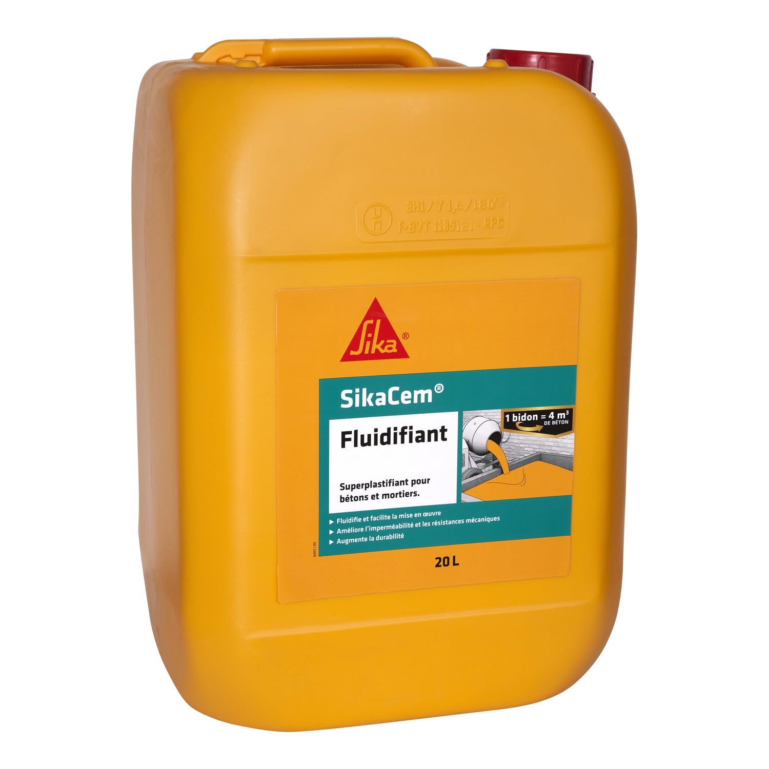 SikaLatex 360 liquide et fibres pour éviter les fissures de mortier