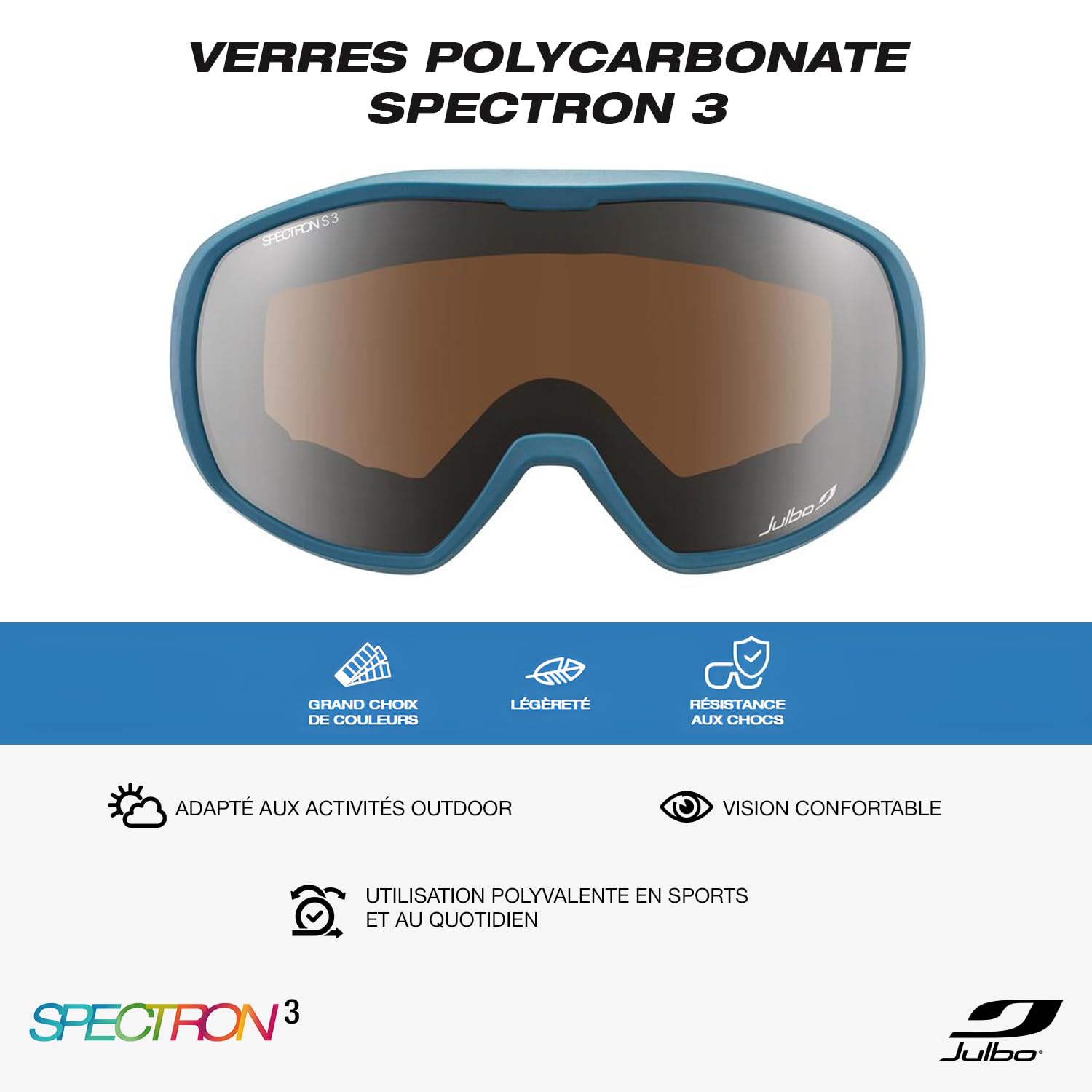Julbo Spot Masque de ski Freeride Mixte enfant 3-6 ans