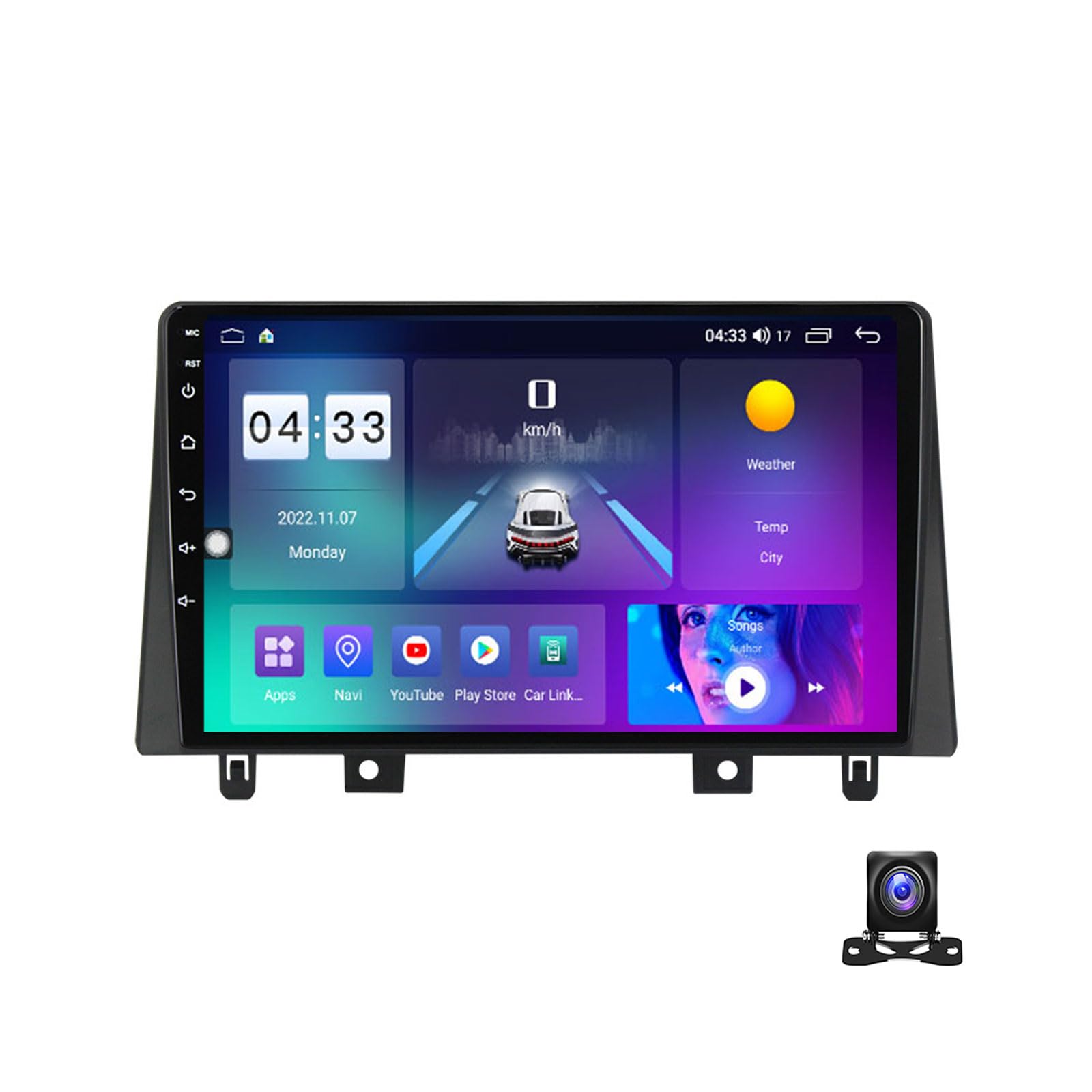 Various user interface options for the car stereo