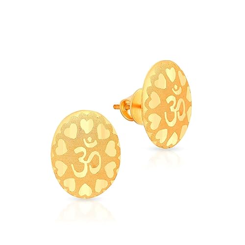 22 KT purity Yellow Gold Earring ERNOB16825_Y for Women