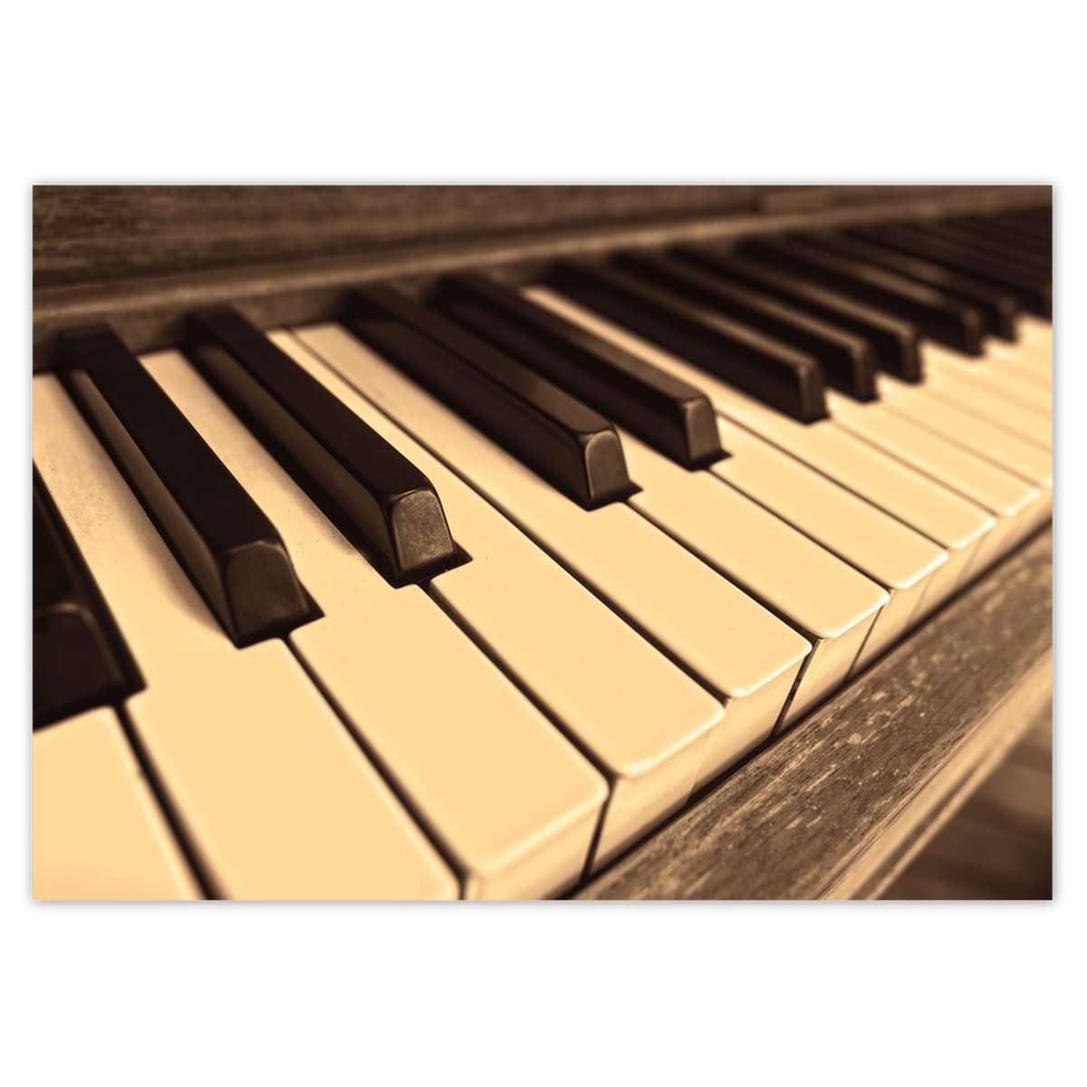 Papier peint non tissé Premium Vlies clavier piano 312 x 219 cm papier peint panoramique