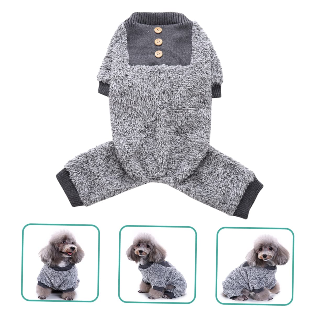 Mipcase 4pezzi Pigiama Per Cani Adorabili Costume Notturno Confortevole Per Cuccioli Abbigliamento Per Animali Domestici Per Casa e Feste