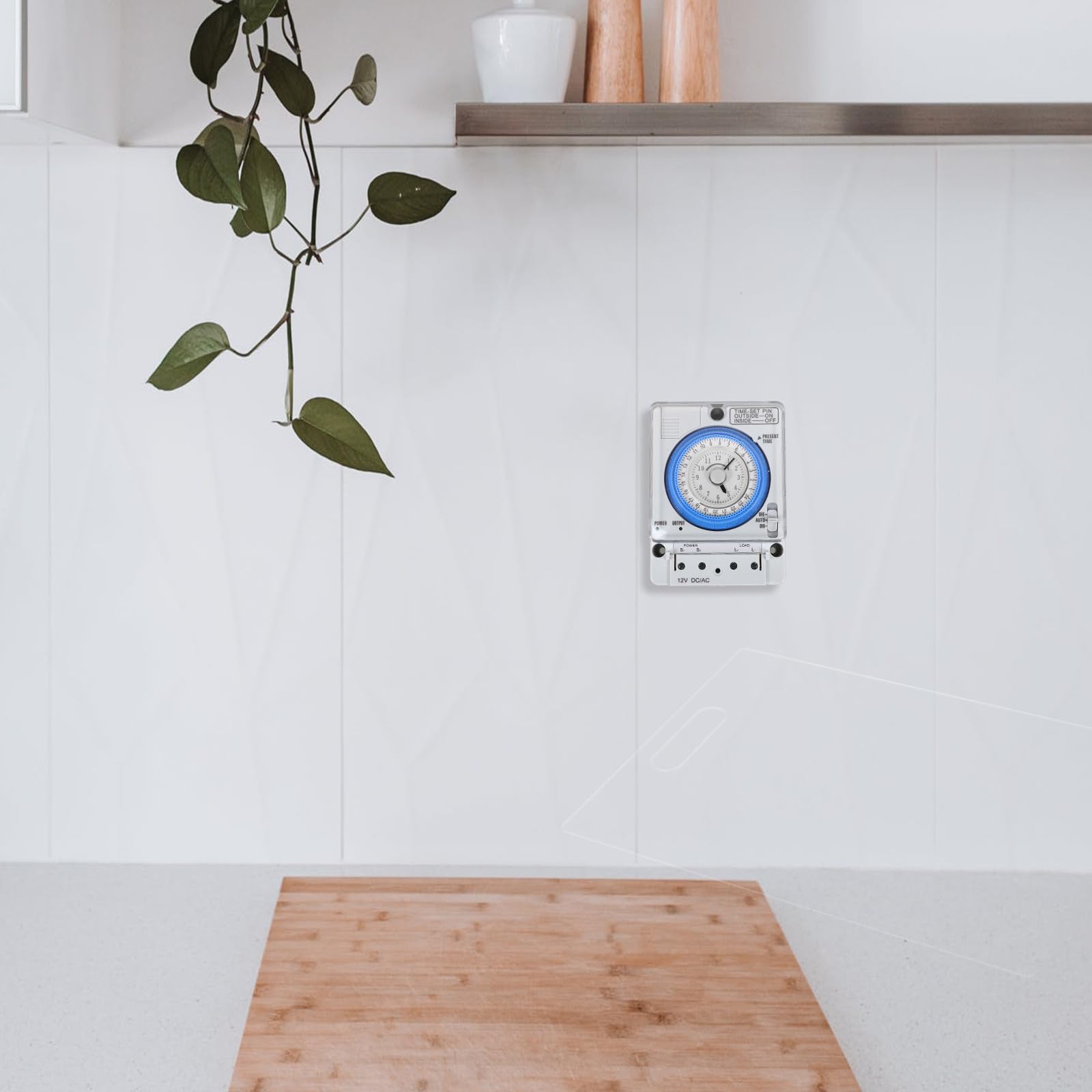 Temporizador Mecánico Portátil y Conveniente de Cuenta Regresiva en Material Pc Diseño Simple para Cocina Adecuado para Cocinar Huevos y Pasteles