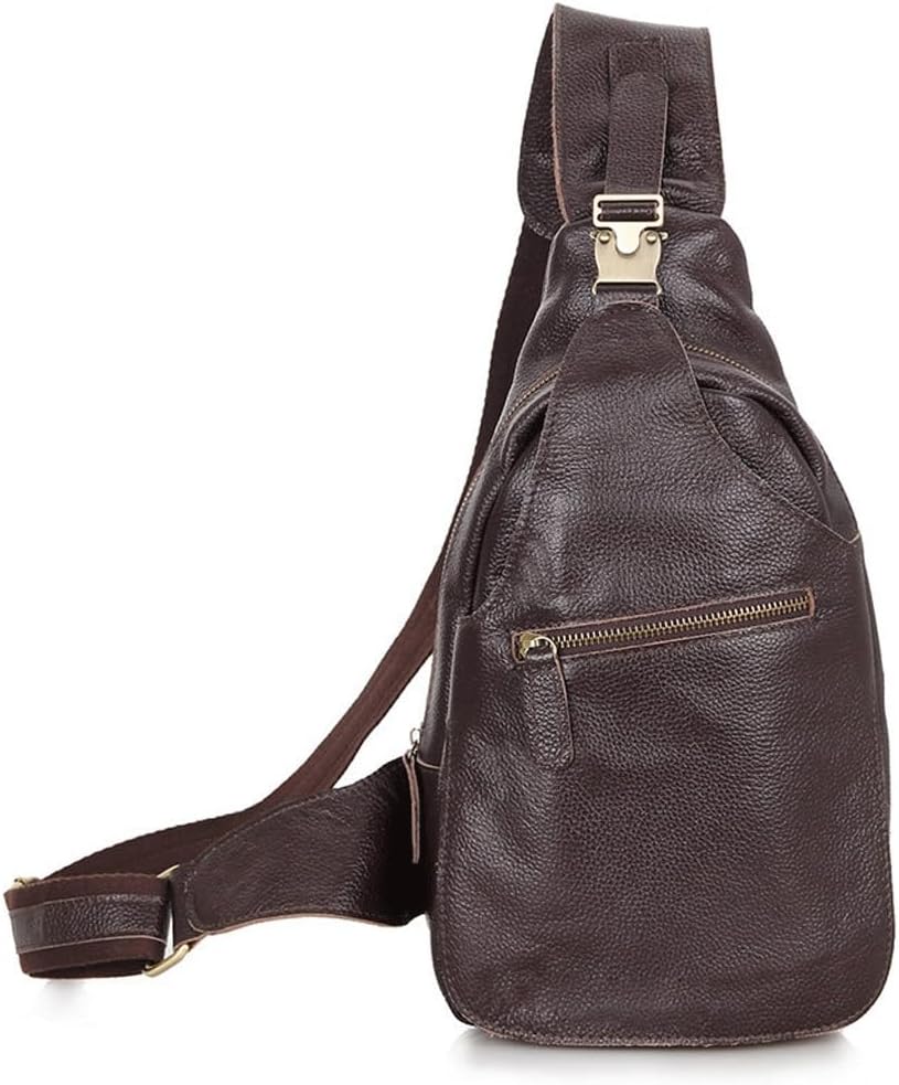 Vintage Men's Chest Bag Sports Crossbody Single Shoulder Outside Large Capacity