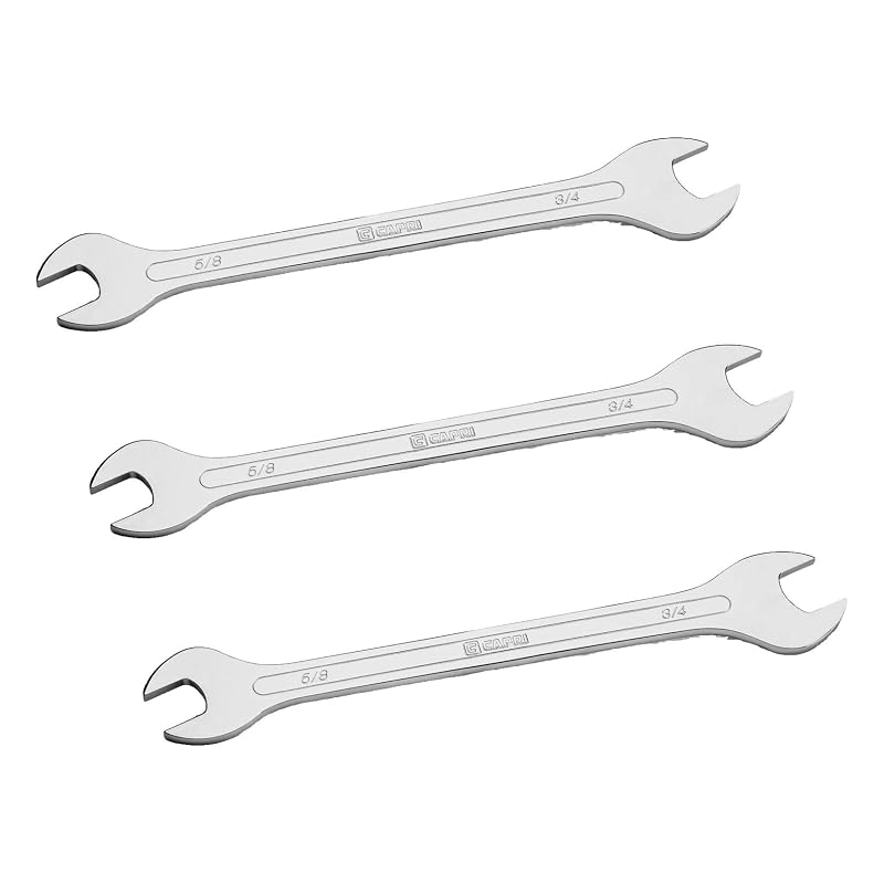 Chave de Boca Superfina SAE Capri Tools 5/8 x 3/4 pol. (15,9 x 19,1 mm), 4,6 mm de espessura, 11850-5834, pacote com 3