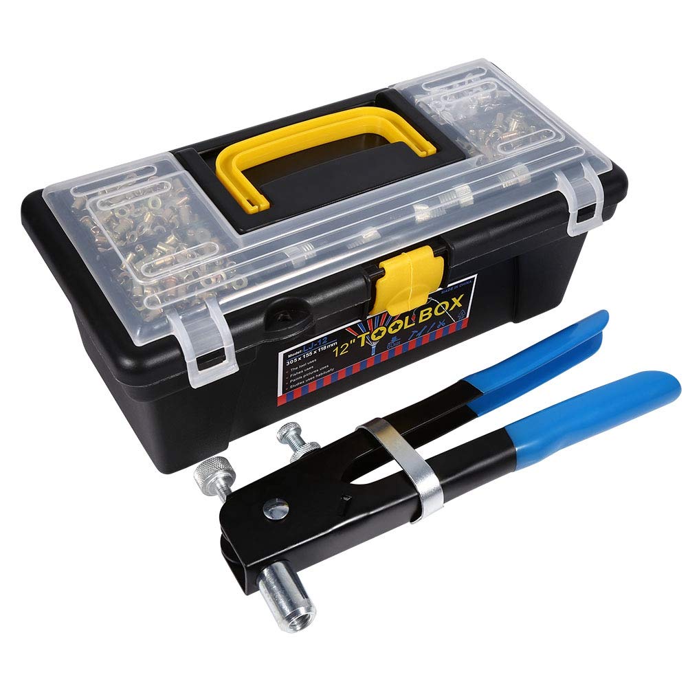 Hand Rivet Tool Nut Setter Kit, 1064 Pcs Thread Blind Riveting Tools