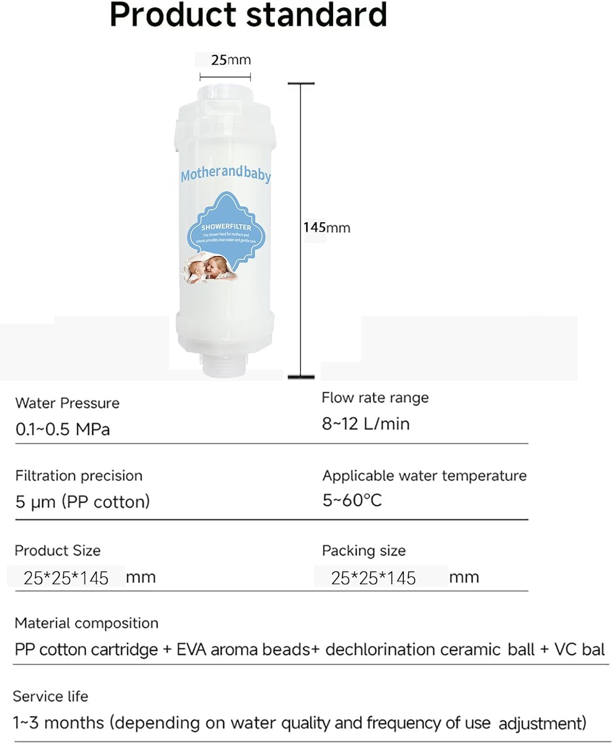 Vitamin C Shower Filter for Hard Water, Shower Aromatherapy, Water Purifier Bathroom Accessories Remove Chlorine Fluoride Heavy Metals Improves Skin Condition Protects Hair Milk Scent image 5