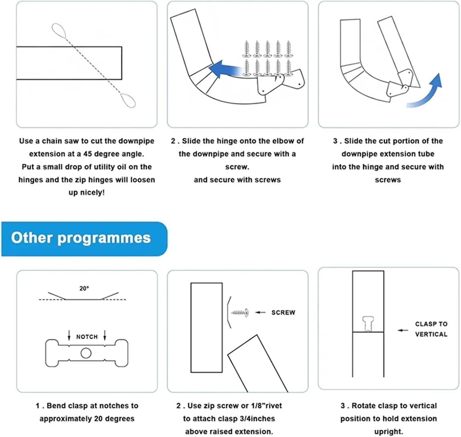 Downspout Hinge 14 Pcs Gutter Downspout Hinges,1 Pair/2 Extension Hinge,Down Spout Drain,for Square Rectangle