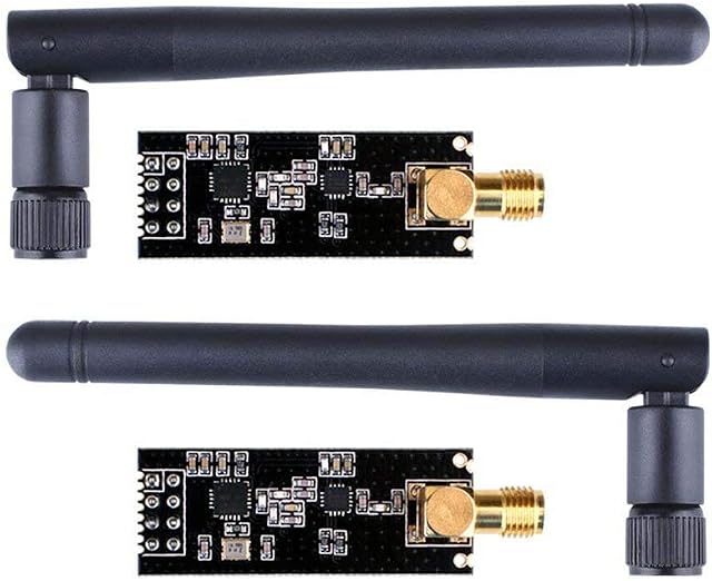 DollaTek NRF24L01+PA+LNA Wireless Transceiver RF Transceiver Module 2.4G 1100m with Antenna in Antistatic Foam - 2pcs