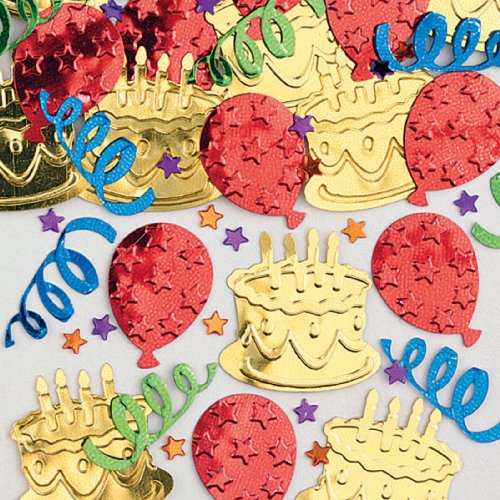 Preisvergleich Produktbild amscan International Konfetti-Kuchenparty, Mehrfarbig