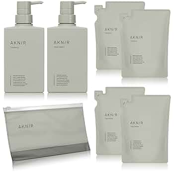 AKNIR シャンプー・トリートメント 4個セット Amazon | AKNIR 梨花 ヘアシャンプー 各300ml トリートメント 各