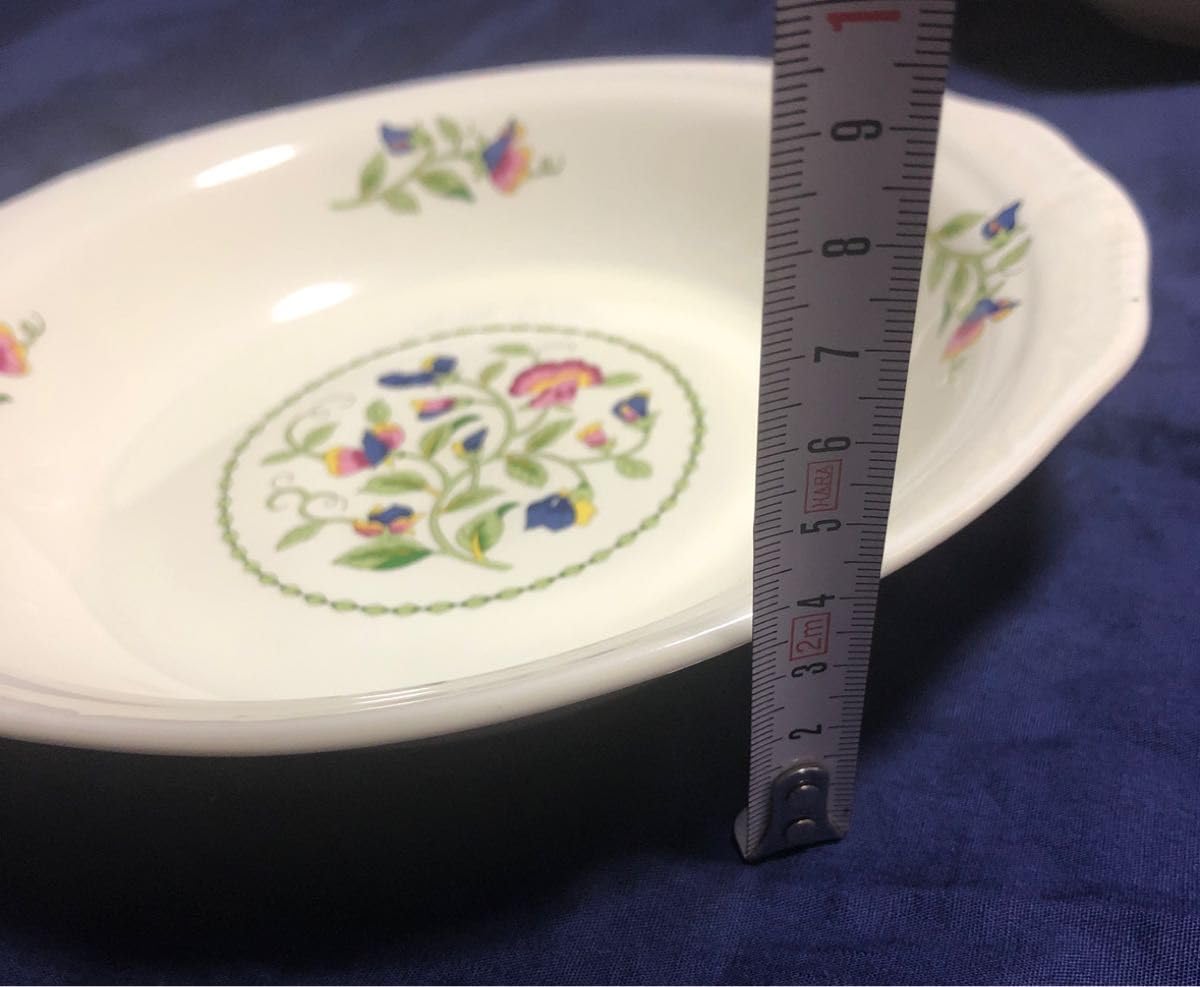 Amazon | 昭和レトロ 皿 プレート カレー皿 花模様 5枚セット 日本製