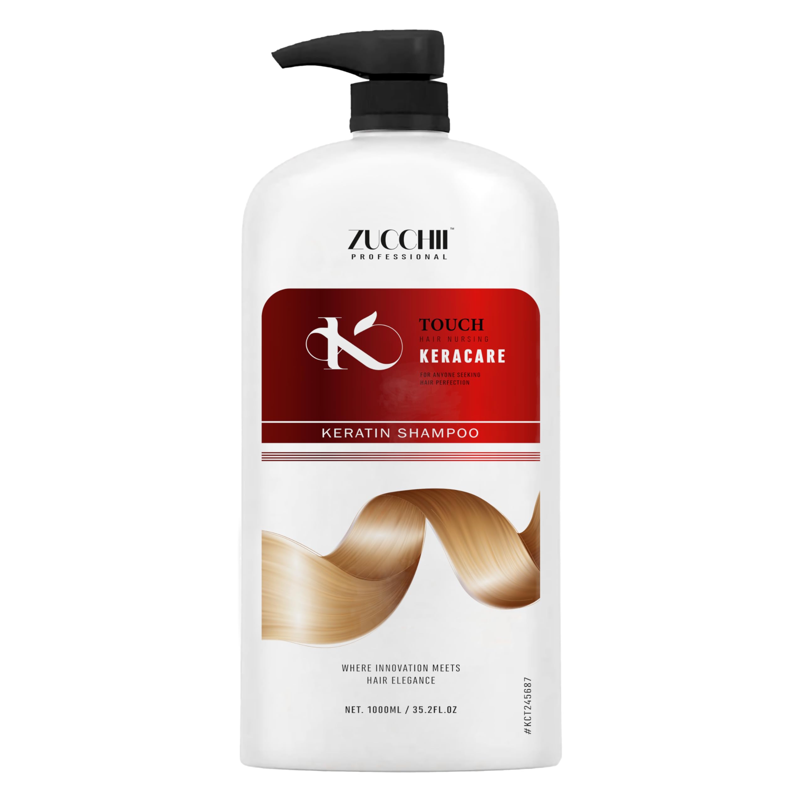 Touch Keracare Hair Nourishing Shampoo for Deep Moisture & Revitalization - Healthy, Shiny Hair for Every Type 1 Ltr.