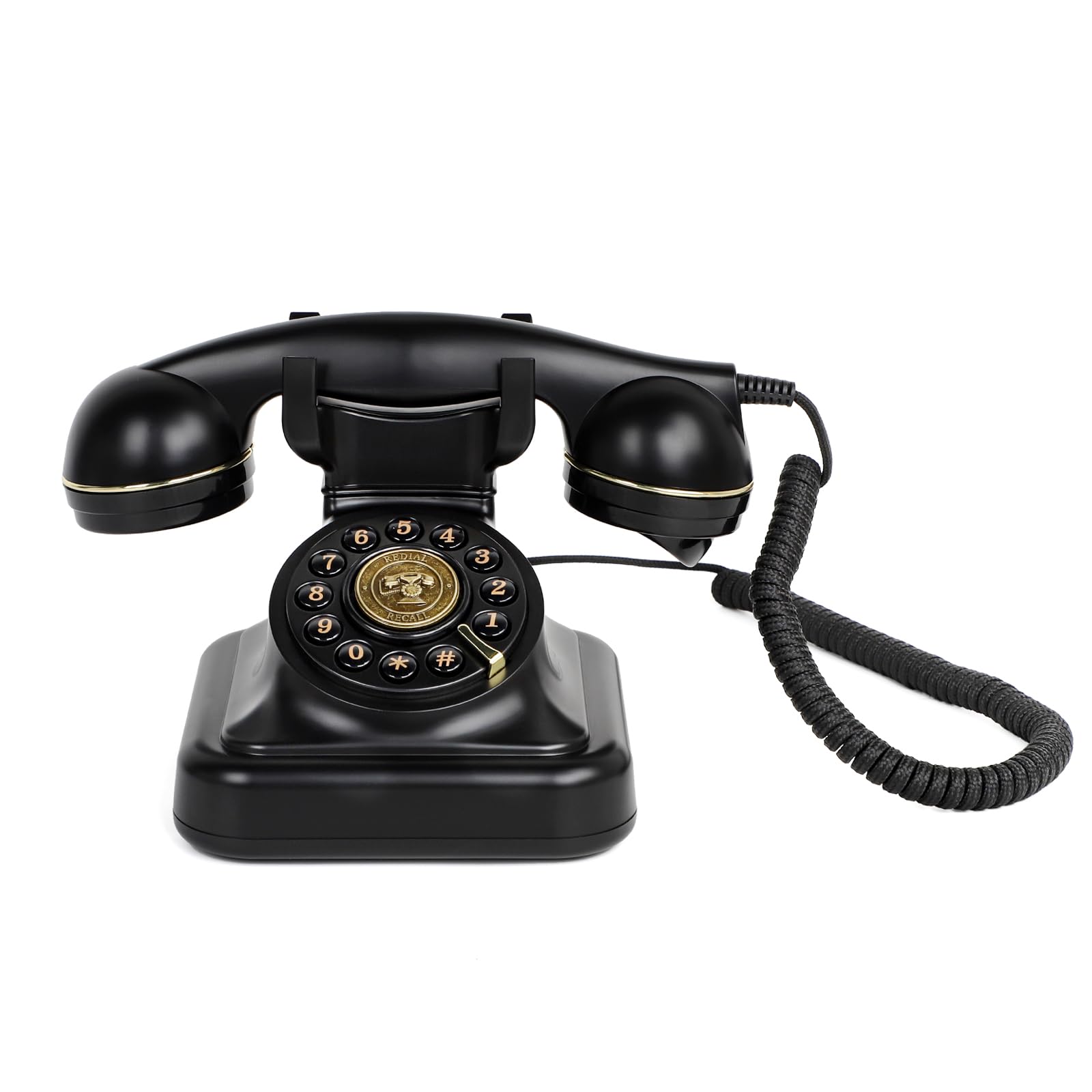 RDYMONKEY Libro degli ospiti audio per matrimonio, telefono retrò per messaggi vocali personali, libro degli ospiti, alternativa per matrimoni, feste e compleanni, memoria da 8 GB (nero)