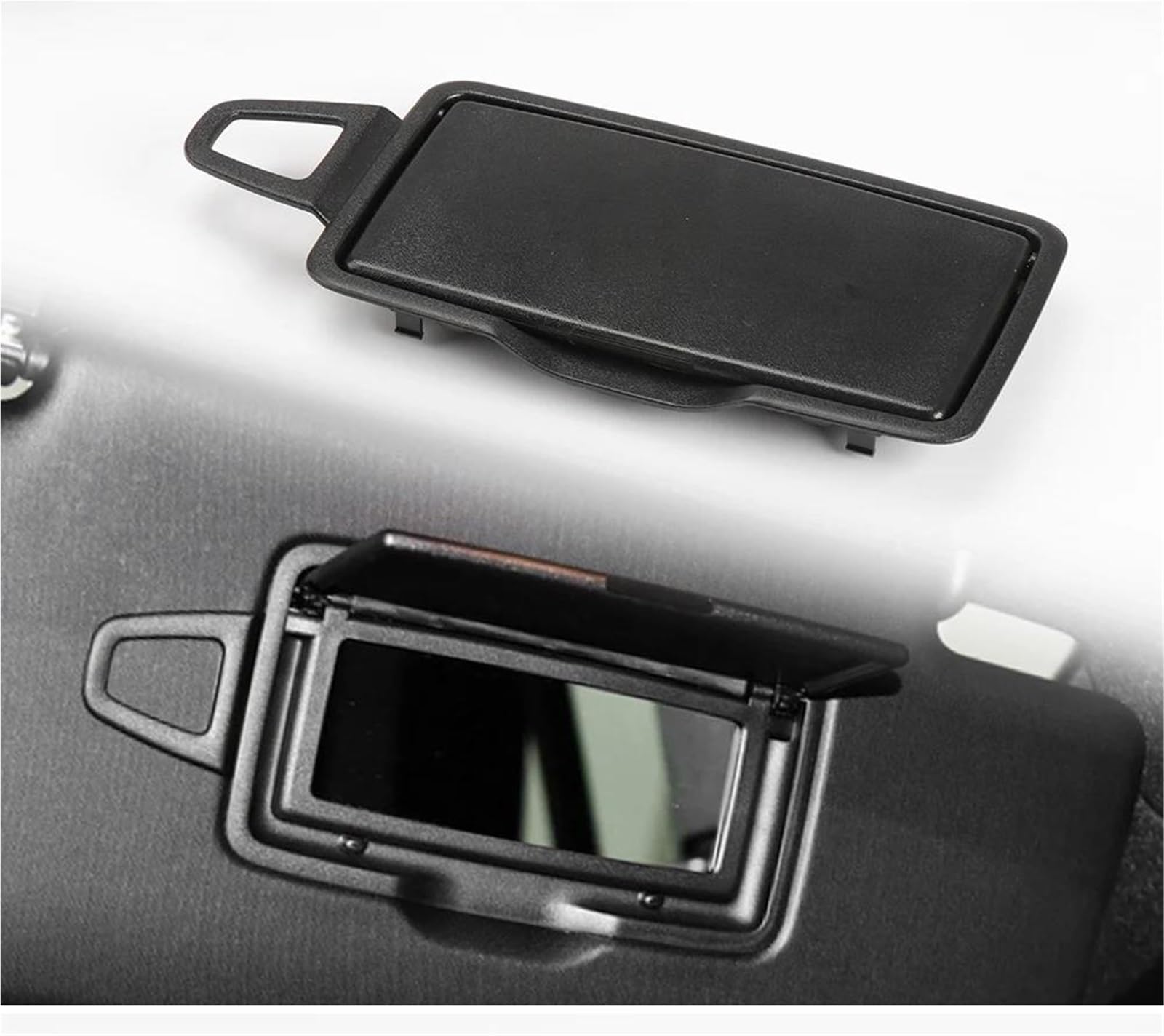 Auto Links Rechts Sonnenschutz Visier Make-Up Kosmetik Spiegel Abdeckung 964005DH1A 964015DH1A Für Infiniti Q30 Q30S QX30 2016-2019(Titanium Right)